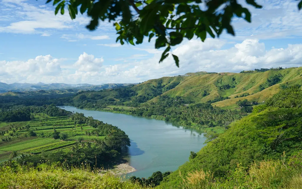 Scenic view of Sigatoka Valley and river