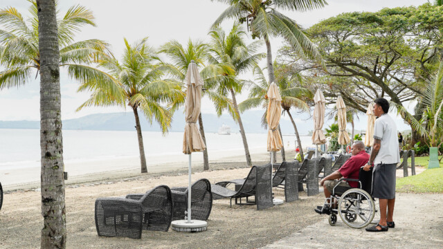 Wheelchair-accessible vehicle transfer in Fiji