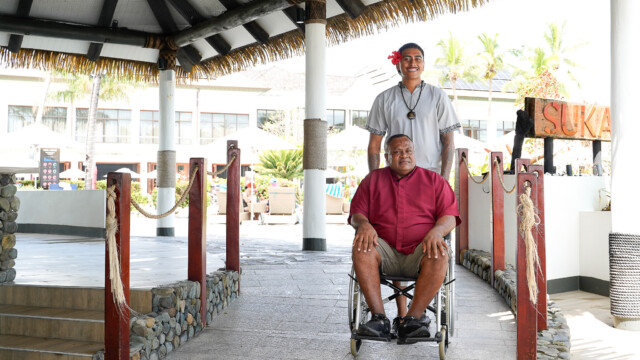 Wheelchair-accessible vehicle transfer in Fiji