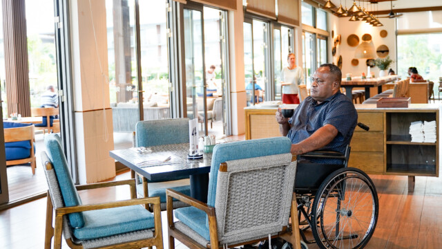 Wheelchair-accessible vehicle transfer in Fiji
