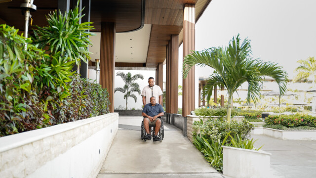 Wheelchair-accessible vehicle transfer in Fiji