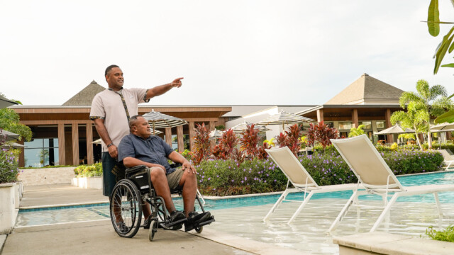 Wheelchair-accessible vehicle transfer and tour in Fiji