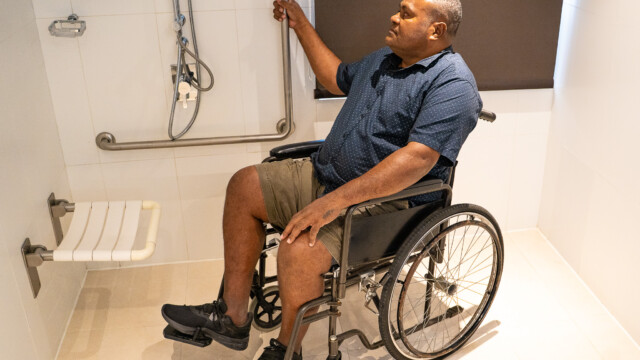 Wheelchair-accessible vehicle transfer in Fiji