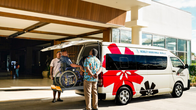 Wheelchair-accessible vehicle transfer in Fiji