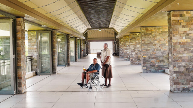 Wheelchair-accessible vehicle transfer in Fiji