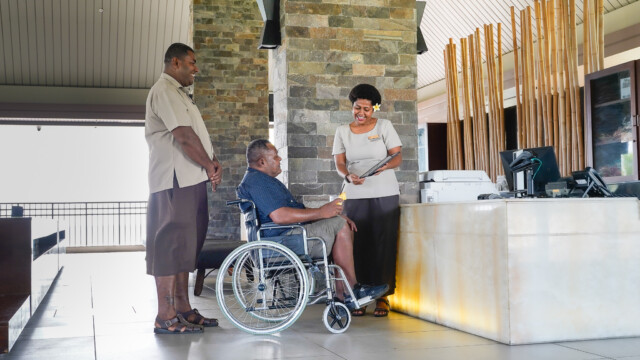 Wheelchair-accessible vehicle transfer in Fiji