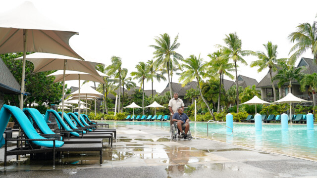 Wheelchair-accessible vehicle transfer in Fiji